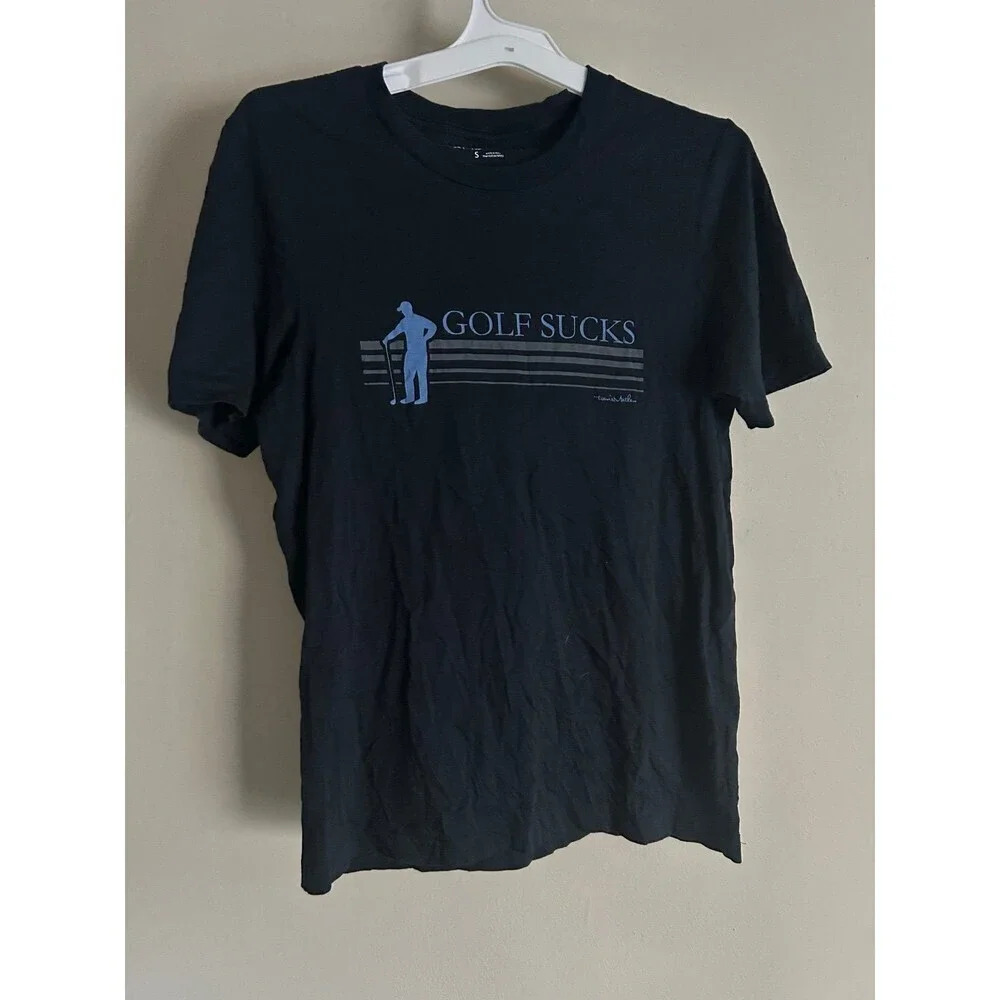 Travis Mathew Short Sleeve T-Shirt Black Mens SMALL S